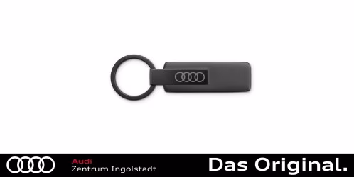 Original Audi Schlüsselanhänger Edelstahl, schwarz 3182501810 Original Audi Schlüsselanhänger Edelstahl, schwarz 3182501810