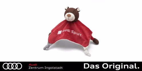 Original Audi Sport Schmusetuch Motorsportbär, 3201900800 Original Audi Sport Schmusetuch Motorsportbär, 3201900800