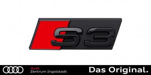 Original Audi S3 (8Y) Schriftzug in Schwarz für das Heck 8Y0071804 - Shop