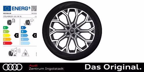Original Audi A6 Winterkomplettradsatz 10-Speichen-Twist 20 Zoll Michelin PILOT ALPIN 5 AO1 255/40 R20 101W XL Original Audi A6 Winterkomplettradsatz 10-Speichen-Twist 20 Zoll Michelin PILOT ALPIN 5 AO1 255/40 R20 101W XL