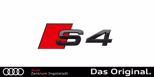 Original Audi S4 (8W) Schriftzug in Schwarz für das Heck 8W0071804 Original Audi S4 (8W) Schriftzug in Schwarz für das Heck 8W0071804