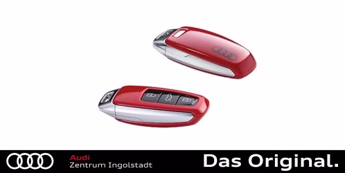 Original Audi Schlüsselblende tangorot mit Audi Ringen 4N0071208A Y3U Original Audi Schlüsselblende tangorot mit Audi Ringen 4N0071208A Y3U