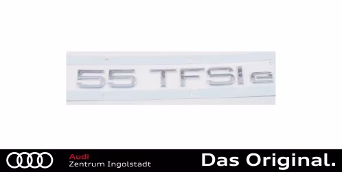 Original Audi 55 TFSI E Schriftzug Chrom 80A853744L 2ZZ Original Audi 55 TFSI E Schriftzug Chrom 80A853744L 2ZZ