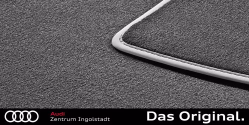 Original Audi A4 Textilfußmatten Satz Vorn schwarz/silbergrau 8E1061275P MNO Original Audi A4 Textilfußmatten Satz Vorn schwarz/silbergrau 8E1061275P MNO