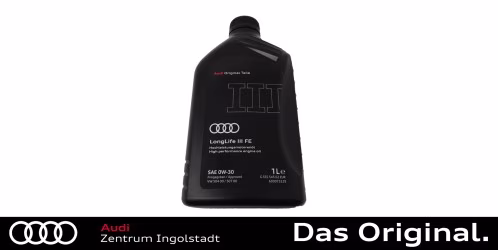Original Audi Motoröl Longlife III FE SAE 0W-30 auch für Audi, SEAT und SKODA geeignet Original Audi Motoröl Longlife III FE SAE 0W-30 auch für Audi, SEAT und SKODA geeignet