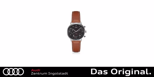 Original Audi Chronograph, Herren, Solar, grau/braun 3102300200 Original Audi Chronograph, Herren, Solar, grau/braun 3102300200