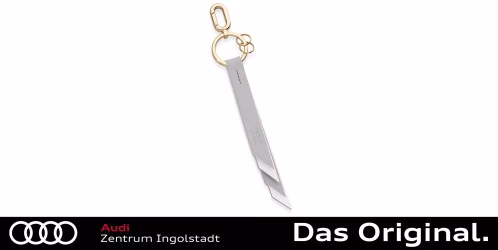 Audi Schlüsselanhänger Leder, Damen, grau-creme 3182400200 Audi Schlüsselanhänger Leder, Damen, grau-creme 3182400200