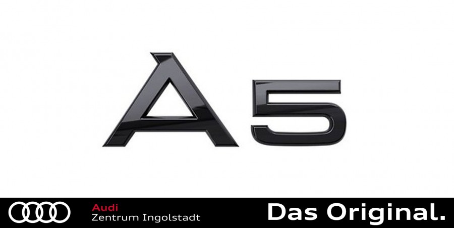 Original Audi A5 (F5) Schriftzug S line in Schwarz, links, Element  Kotflügel 8W6071807A - Shop