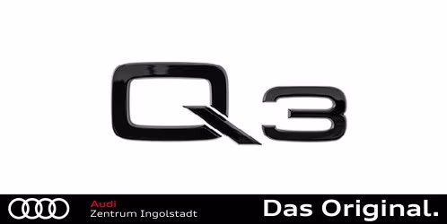 Original Audi Q3 (F3) Schriftzug in Schwarz für das Heck 83A071803 Original Audi Q3 (F3) Schriftzug in Schwarz für das Heck 83A071803
