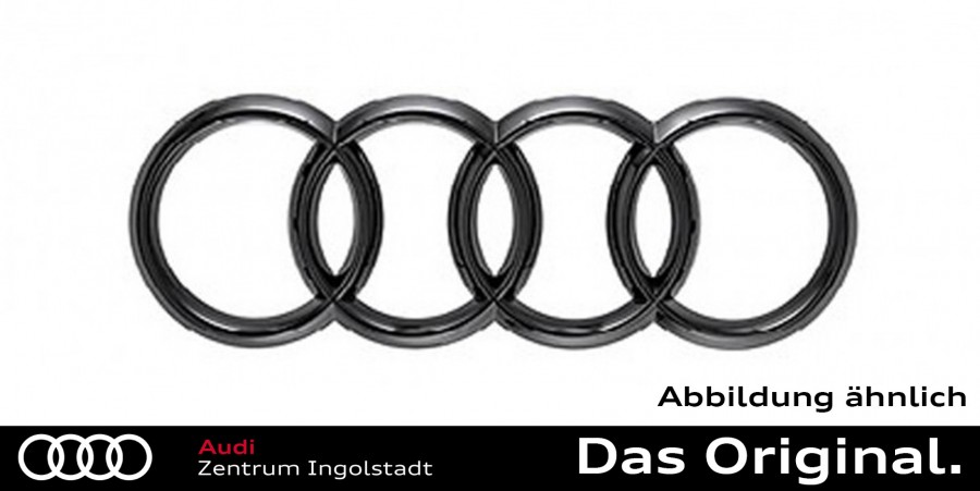 Original Audi Ringe in Schwarz A4 / S4 Limousine (8W) für das Heck  8W0071802 - Shop