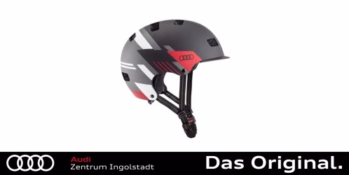 Original Audi Helm für E-Scooter und Fahrrad Größe L (58-61 cm), schwarzes Design 4KE050320C Original Audi Helm für E-Scooter und Fahrrad Größe L (58-61 cm), schwarzes Design 4KE050320C