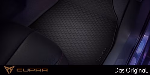Original SEAT CUPRA Tavascan Gummifußmatten Satz Vorne + Hinten 5FL061500 041 Original SEAT CUPRA Tavascan Gummifußmatten Satz Vorne + Hinten 5FL061500 041