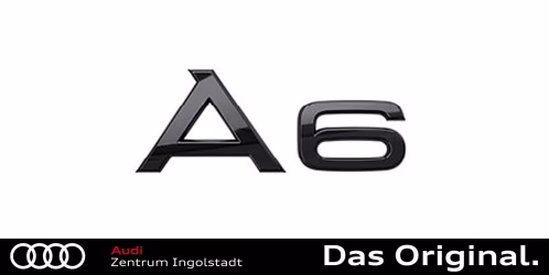 Original Audi A6 (4K) Schriftzug in Schwarz für das Heck 4K0071803 Original Audi A6 (4K) Schriftzug in Schwarz für das Heck 4K0071803