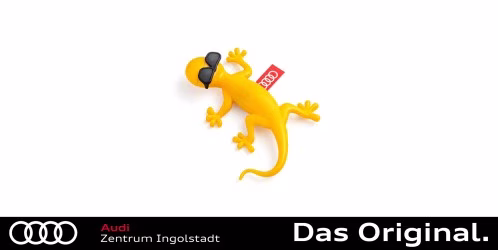 Original Audi Duftgecko / Lufterfrischer gelb mit Sonnenbrille, fruchtig 85H087009L Original Audi Duftgecko / Lufterfrischer gelb mit Sonnenbrille, fruchtig 85H087009L