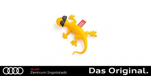 Audi Duftgecko/Lufterfrischer hellgrau 000087009A 