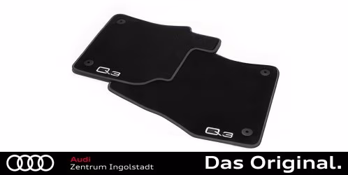 Original Audi Q3 (F3) Textilfußmatten Satz Vorne, schwarz/stahlgrau 83B061275 MNO Original Audi Q3 (F3) Textilfußmatten Satz Vorne, schwarz/stahlgrau 83B061275 MNO