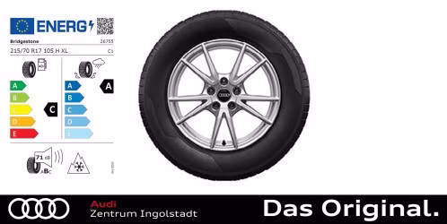 Original Audi Q5 (GU) Winterkomplettradsatz 5-Doppelspeichen 17 Zoll Bridgestone Bridgestone LM005 215/70 R17 105H XL Original Audi Q5 (GU) Winterkomplettradsatz 5-Doppelspeichen 17 Zoll Bridgestone Bridgestone LM005 215/70 R17 105H XL