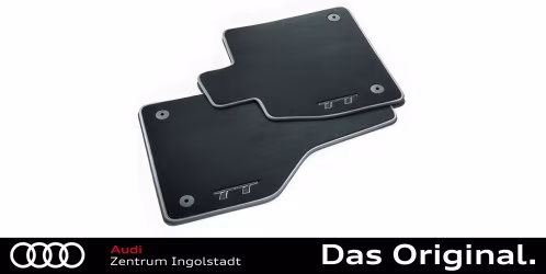 Original Audi TT Coupe / TT Roadster (FV) Textilfußmatten Satz Vorne, schwarz/silbergrau 8S1061275 MNO Original Audi TT Coupe / TT Roadster (FV) Textilfußmatten Satz Vorne, schwarz/silbergrau 8S1061275 MNO