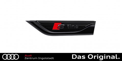 2Sts = 1Paar 3D Gravierte Kennzeichenhalter fur Audi S-Line SLINE