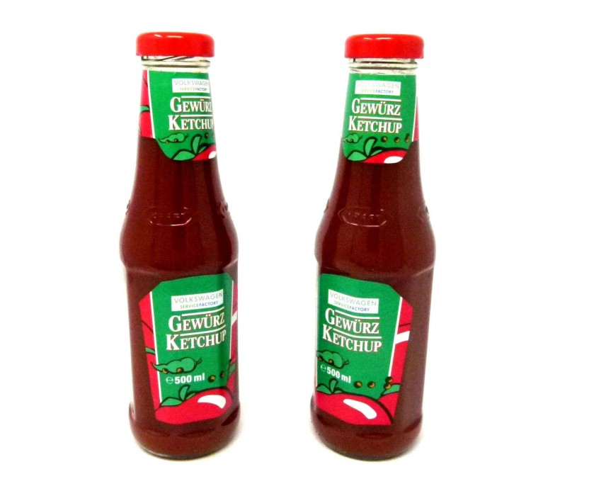 2 Flaschen Original Volkswagen VW Gewürz Ketchup Curry 500ml, ZDK 259 ...