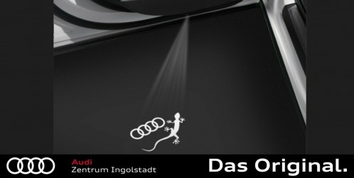 Audi Original LED Einstiegsleuchten mit AUDI Ringen - Neuwertig in