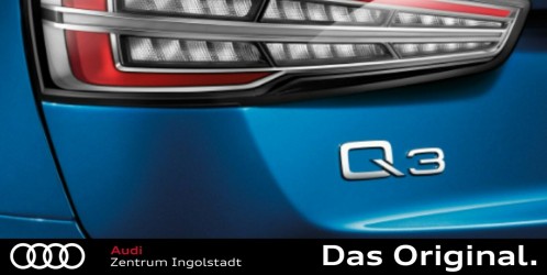 Audi Dekorfolie Audi Ringe brillantschwarz Aufkleber Audi Ringe 2xStk, Nachrüstungen