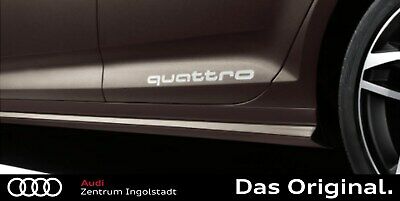 Original Audi Dekorfolie Audi Ringe florettsilber Aufkleber Audi Ringe  (2xStk)