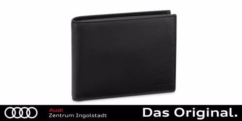 Original Audi Geldbörse Leder, Herren, schwarz 3152401000 Original Audi Geldbörse Leder, Herren, schwarz 3152401000