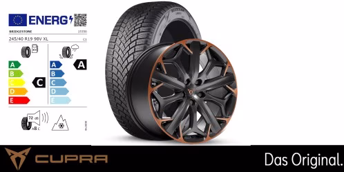 Original SEAT CUPRA Formentor 19 Zoll Winterkomplettradsatz Exclusive II Sport Black Copper Original SEAT CUPRA Formentor 19 Zoll Winterkomplettradsatz Exclusive II Sport Black Copper